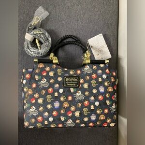 Loungefly Harry Potter Hogwarts Chibi Characters Crossbody/Handbag—HTF!-NEW